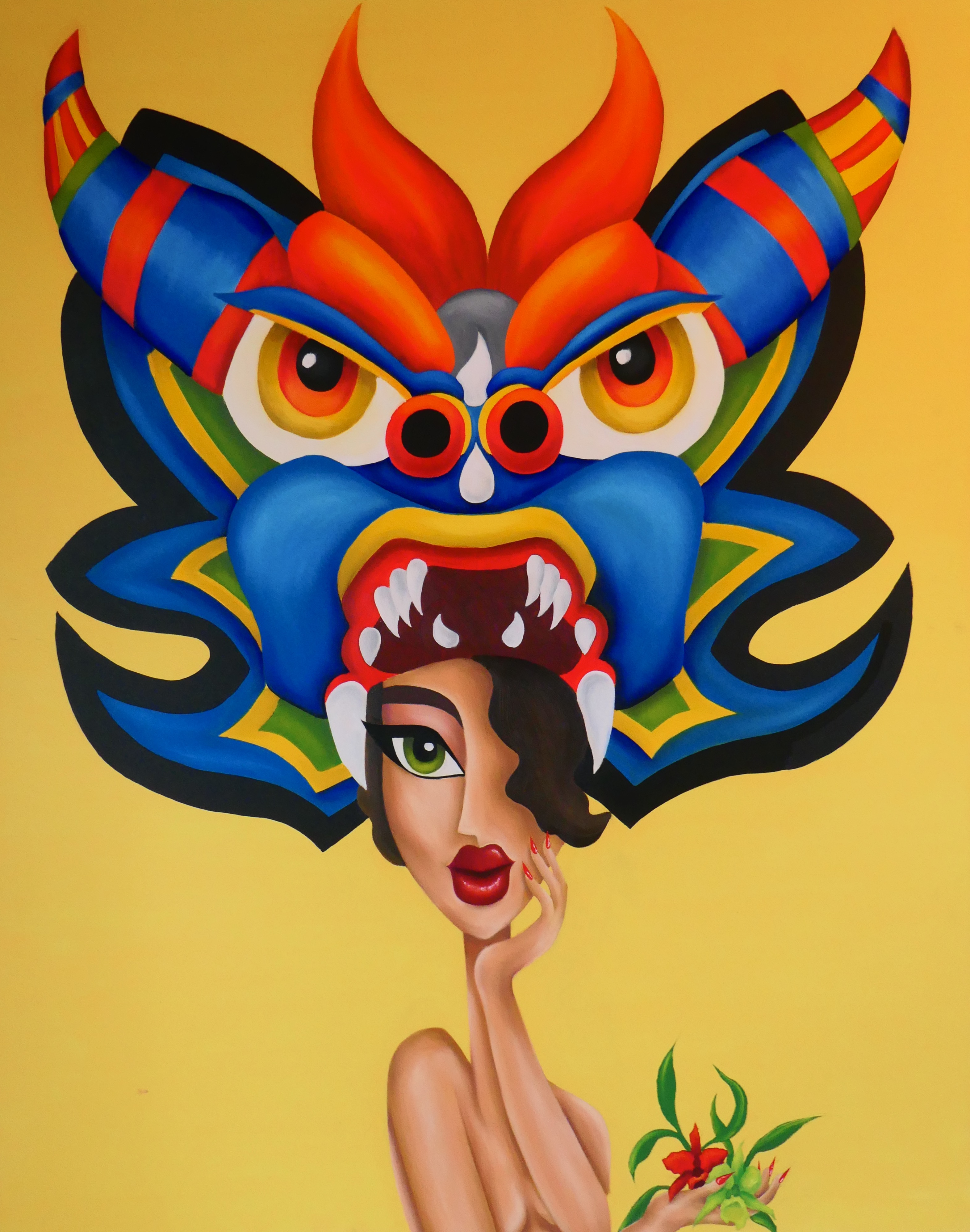  Yara, La Diabla (2019) | 48x60 Oil on canvas | $770 